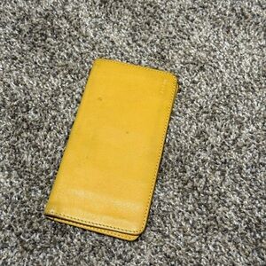 Fossil Yellow Leather Wallet